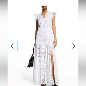 Veronica Beard white eyelet dress